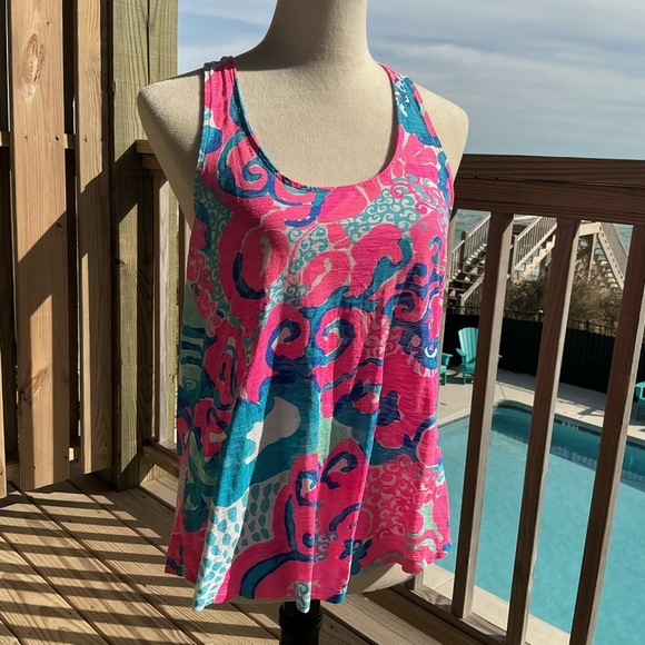 Lilly Pulitzer Vibrant Racerback Tank - Picture 2 of 9